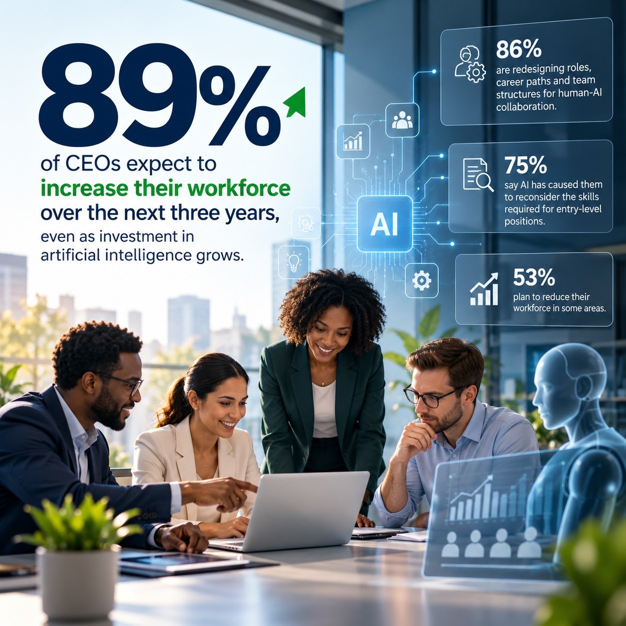 Ceo plan to increase head count