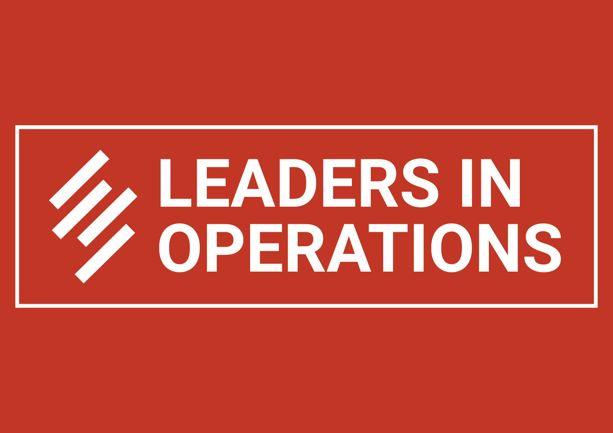 Leaders in Operations Banner