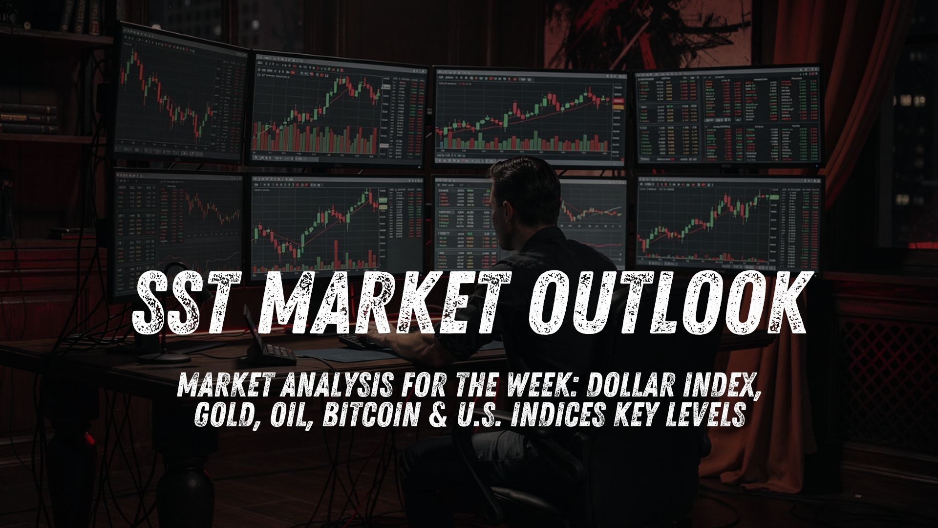 Market Analysis for the Week: Dollar Index, Gold, Oil, Bitcoin & U.S. Indices Key Levels