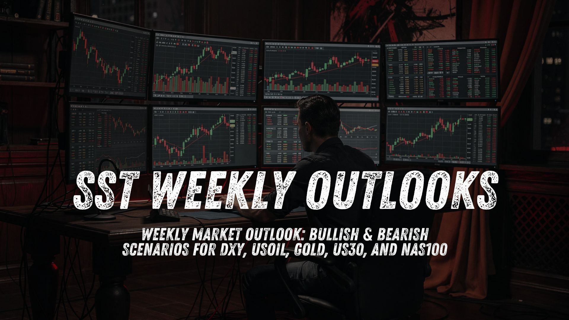 Weekly Market Outlook: Bullish & Bearish Scenarios for DXY, USOil, Gold, US30, and NAS100