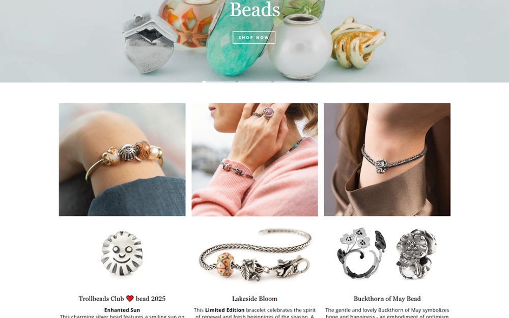 Trollbeads — full-page screenshot