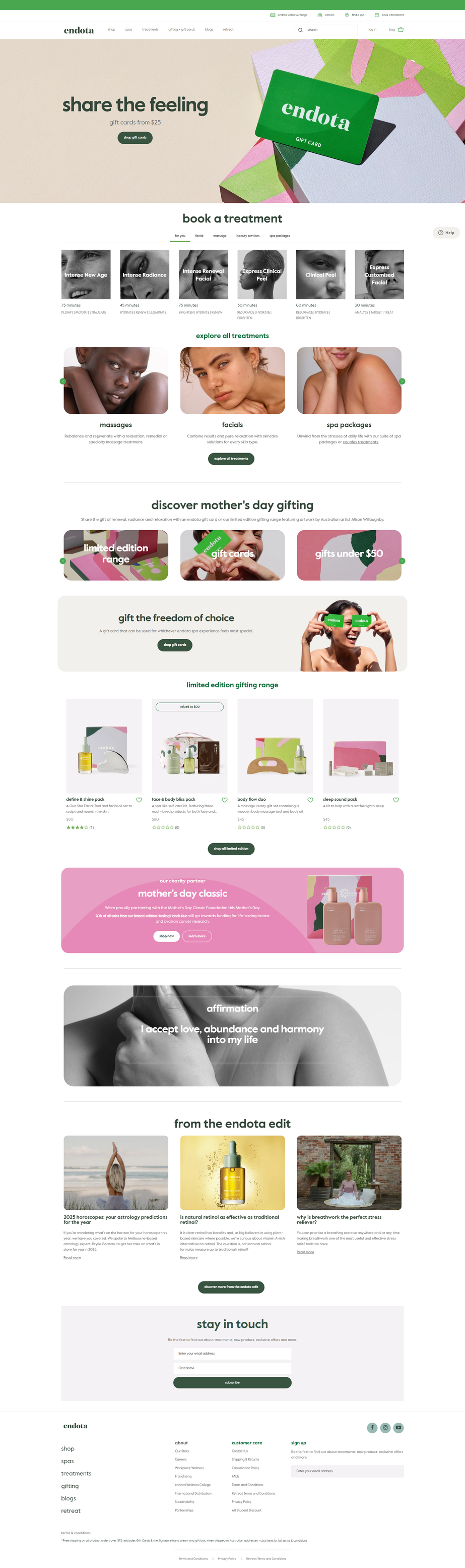 Endota — case study screenshot