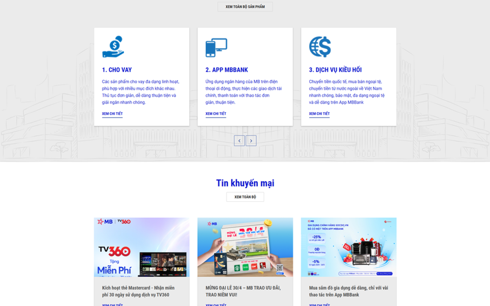 Mb Bank — full-page screenshot