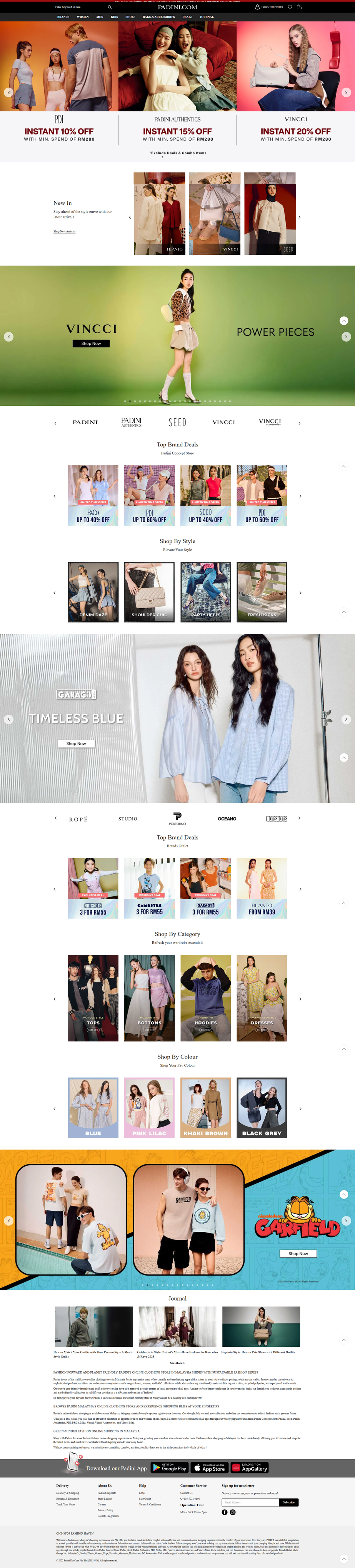 Padini — case study screenshot
