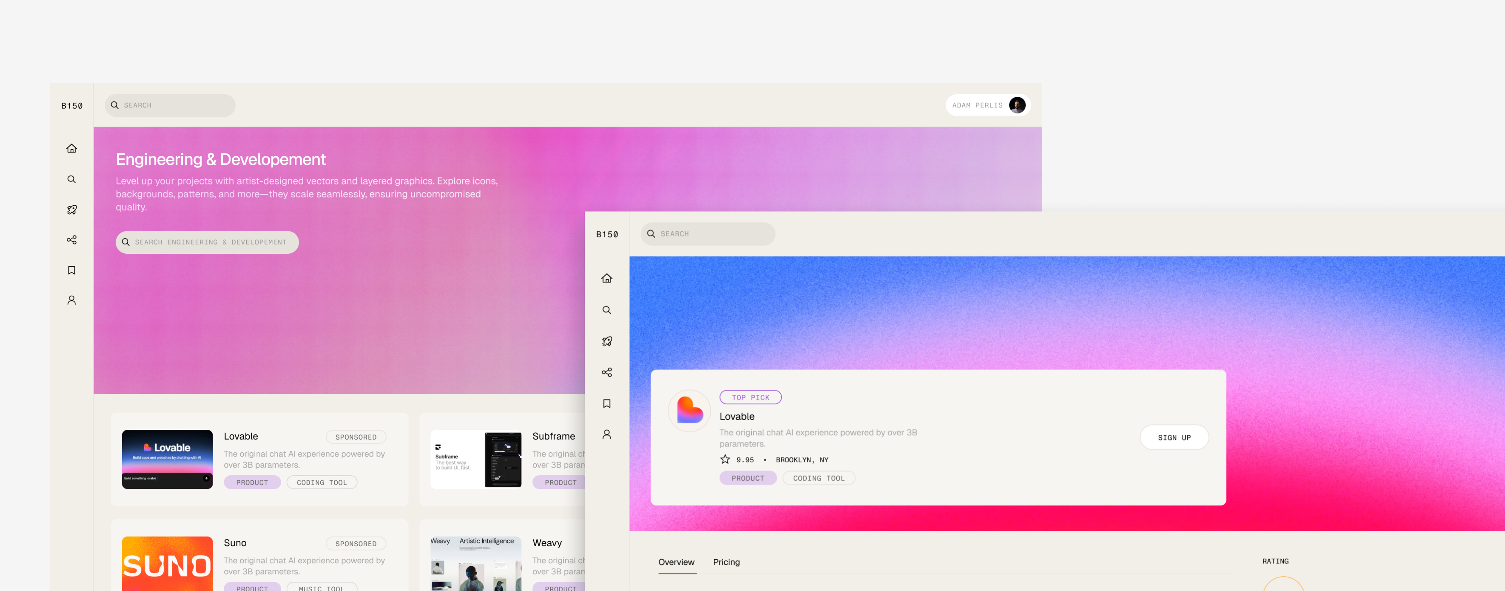 B150 Product Marketplace