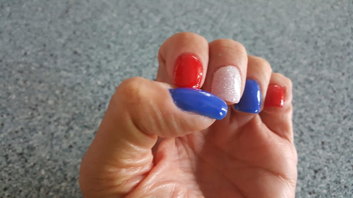 Red, White, and Blue Dip Nail Colors for the 4th of July - wide 11