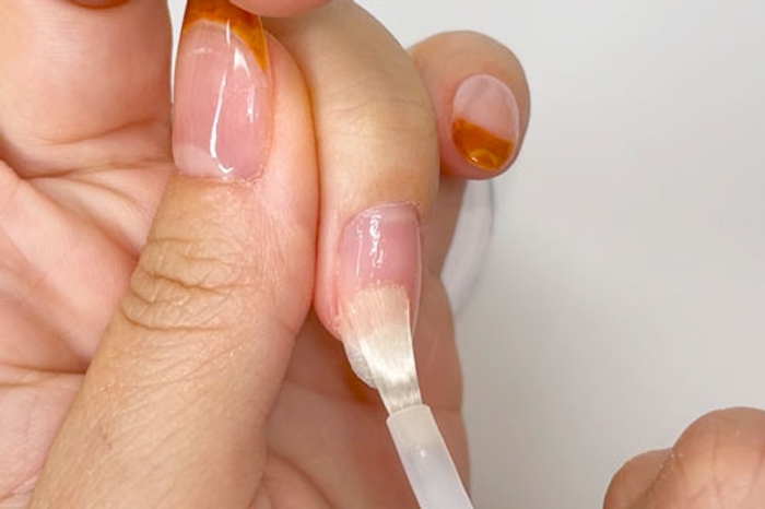 Marble French nails: dip powder tutorial in fall colors | DipWell