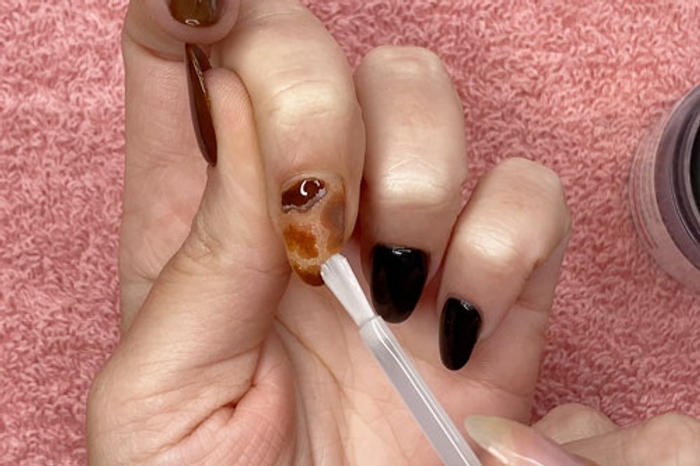 2. How to Create Tortoise Shell Nails - wide 11