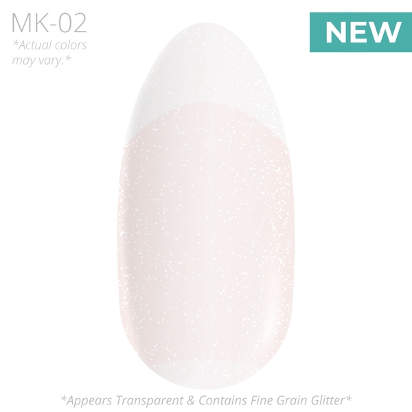 MK 02 (Milky White with glitter)