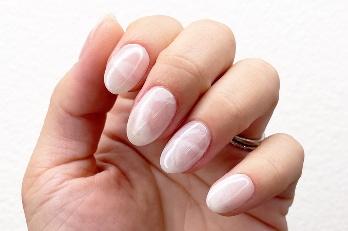 Milky White Marble Nails | Milky White Dip Powder Design | DipWell