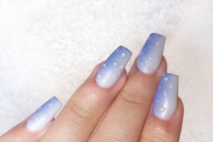 Raindrop Nails | 3D Acrylic Powder Water Drop Manicure | DipWell