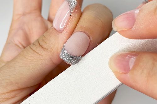 Easy french tips with this dip powder hack #dippowder #dipnails #dippo... | French  Tips Nails | TikTok