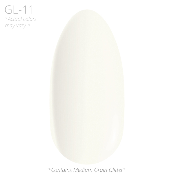 GL 11 (White with white glitter)
