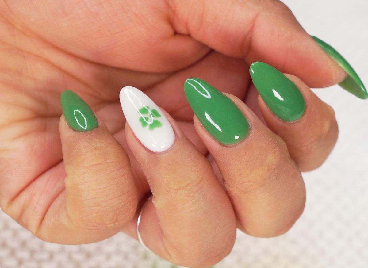 St. Patrick's Day Nail Art for Short Nails - wide 1
