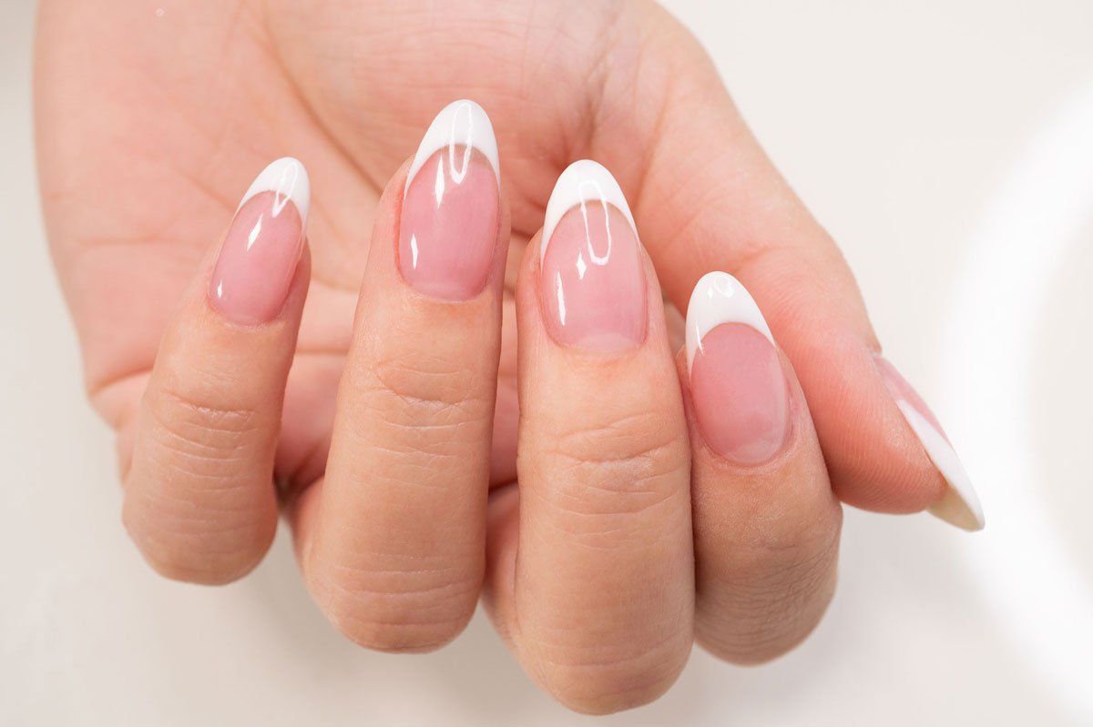 8. Spring French Tip Dip Powder Nails - wide 3