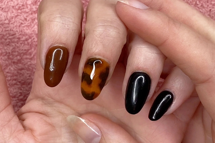 2. How to Create Tortoise Shell Nails - wide 6