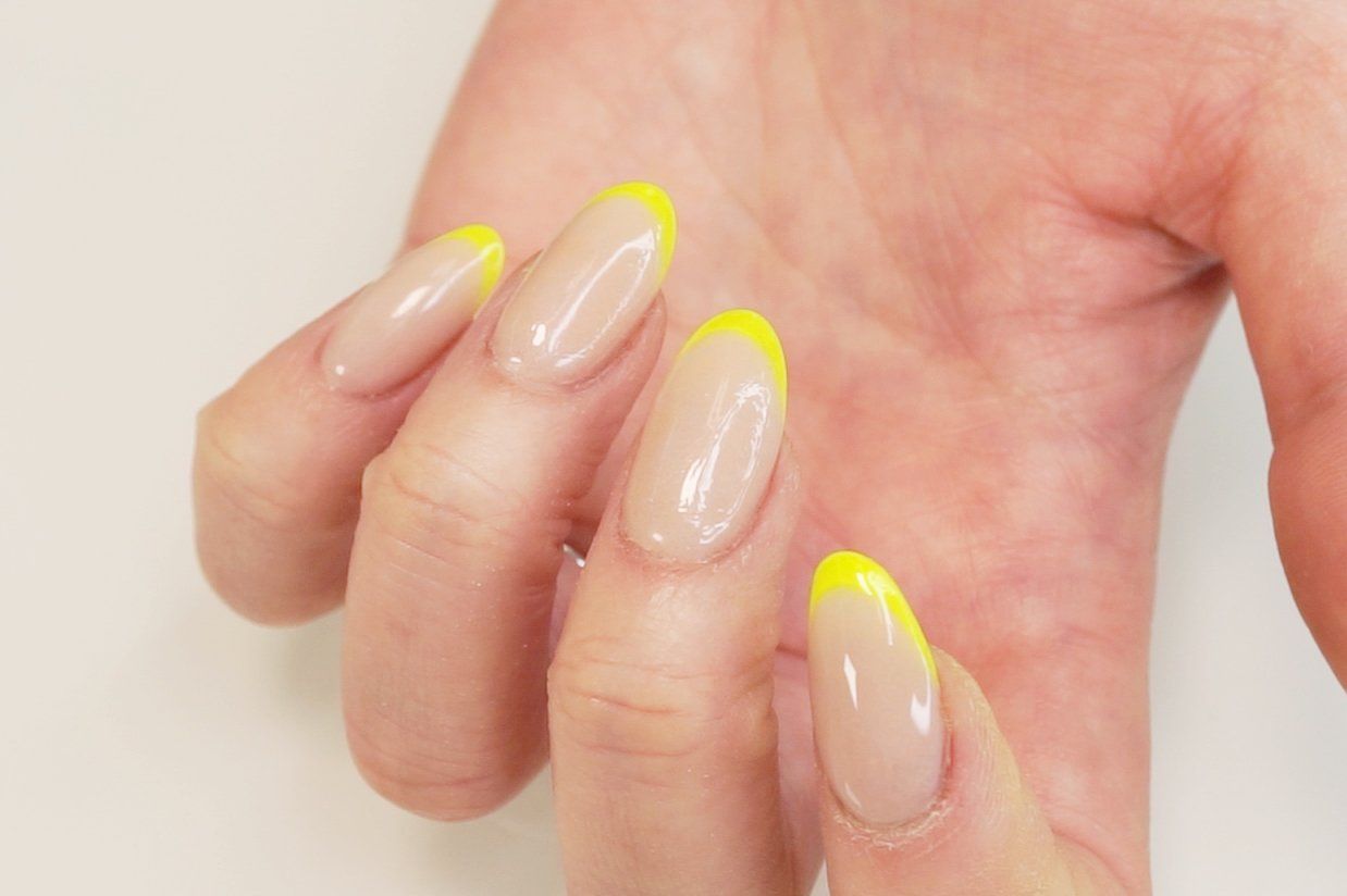 Golden Yellow Nails | Yellow False Nails | The Nailest