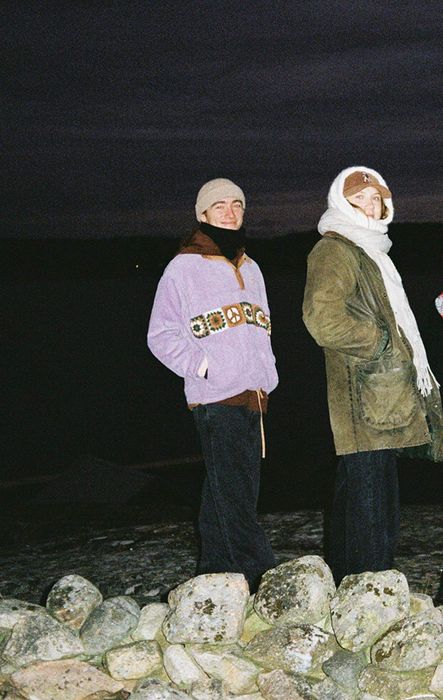 Engangskamera-bilde av Jonas og Ylva