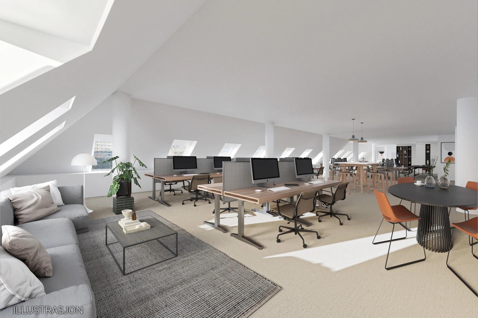 Kontor til leie i Oslo sentrum for 20-28 ansatte - Kontor