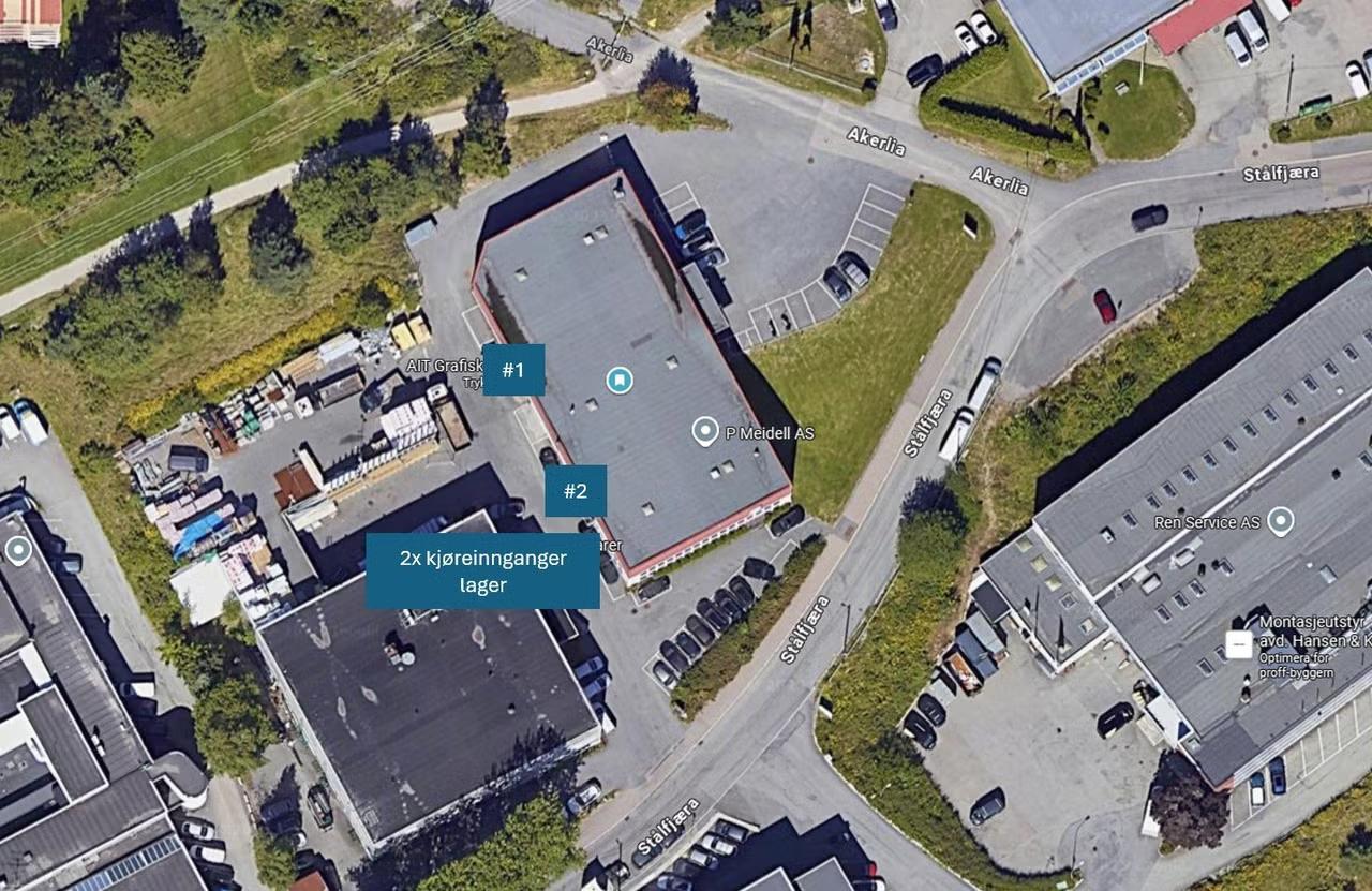 Affordable and Centrally Located Warehouse Space at Kalbakken | 86.4 sqm BTA - Facade