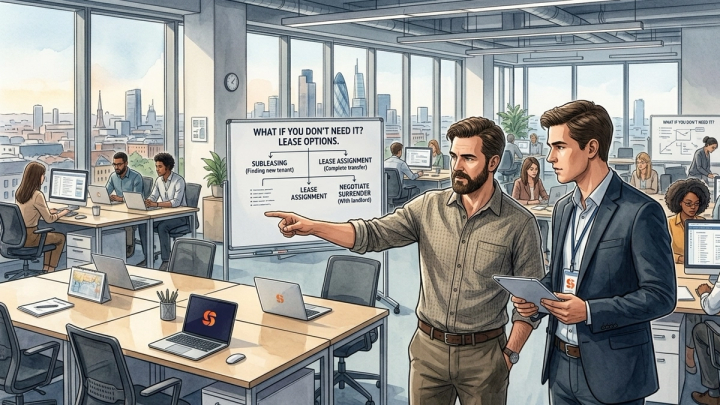 Hva gjør du når du ikke lenger trenger kontorlokalet? Alternativer for leietakere