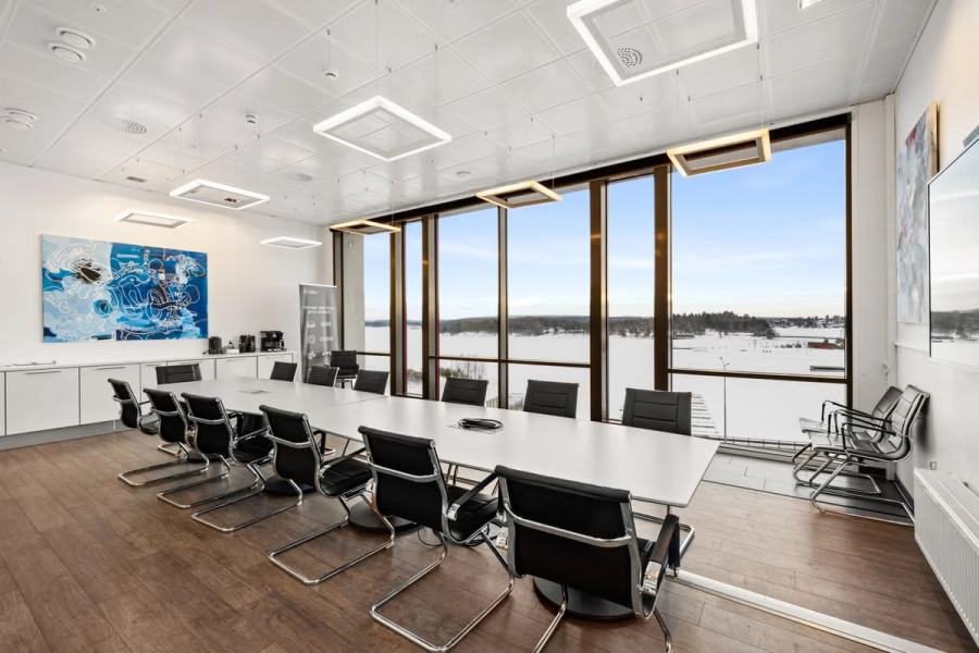 Flotte kontorlokaler i Sandvika med utsikt over Oslofjorden
