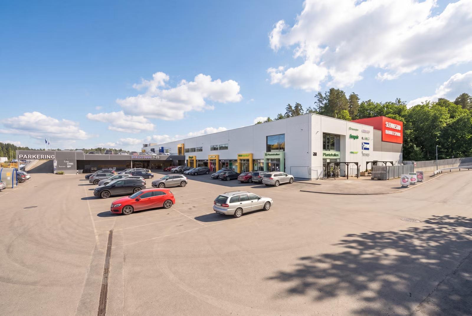 Flott lokale til leie i Slemmestad Handelspark - Fasade