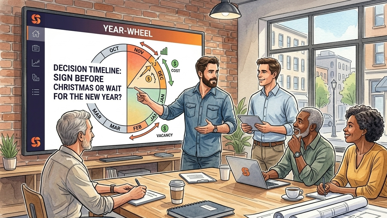 Should you sign an office lease before christmas or wait until the New year?