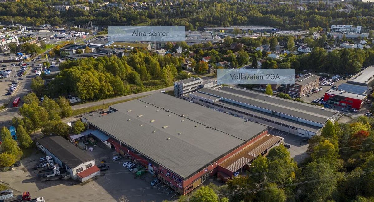 Praktiske lagerlokaler med vareheis på Alnabru - Fasade