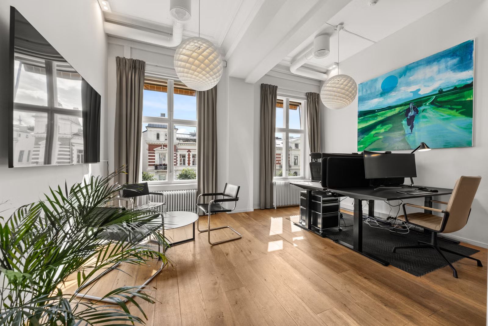 Særegent og moderne kontorlokale i høy 1. etasje på Frogner - Kontor