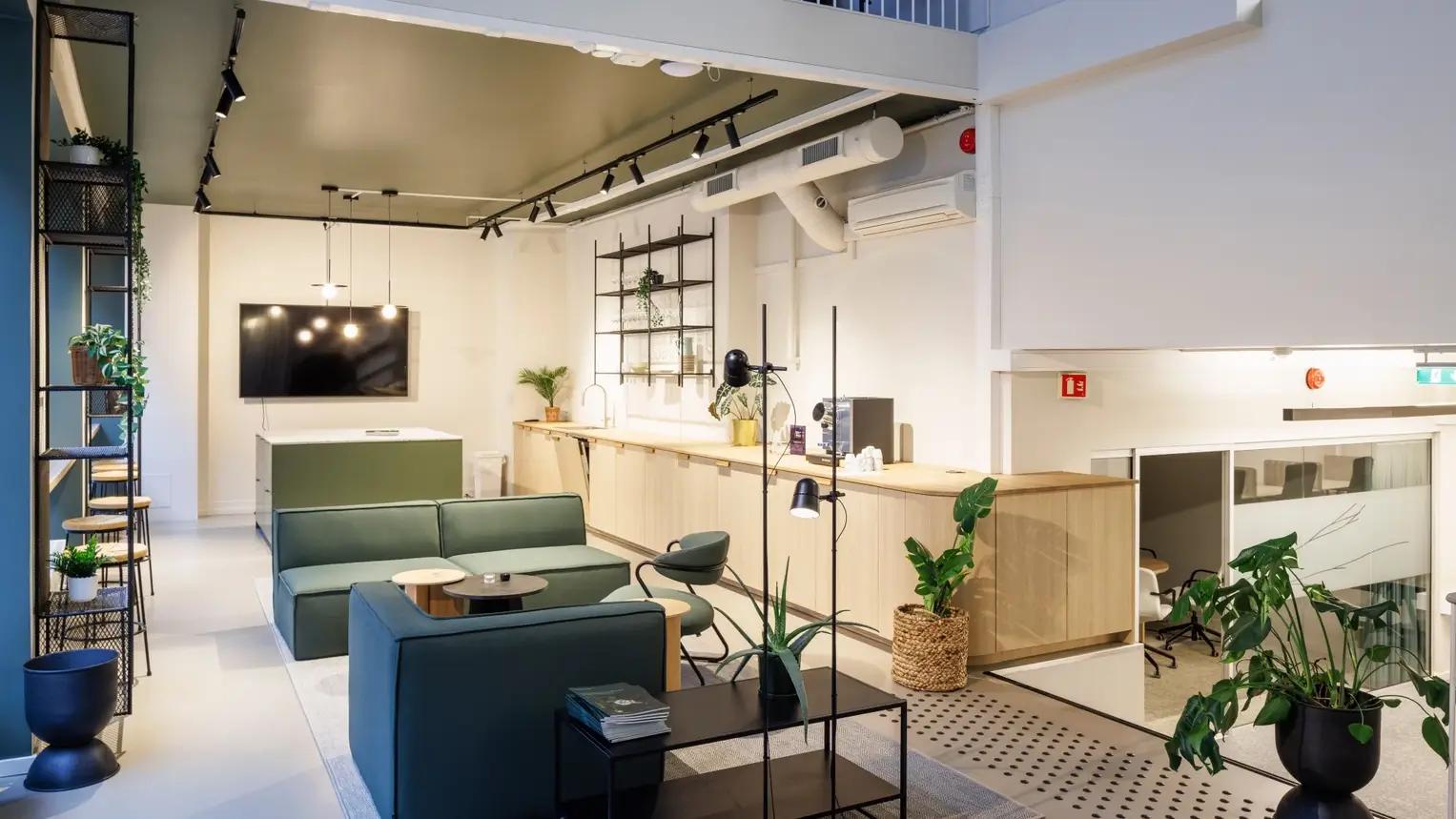 Særegent kontor til leie for 4-6 personer i Kvadraturen - Fasiliteter