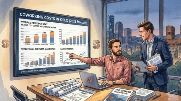 Hva koster kontorhotell og coworking i Oslo i 2026?