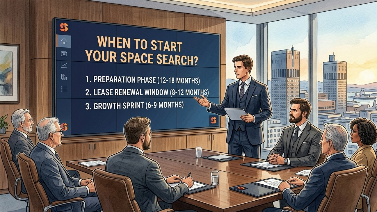 When should you start looking for new office space in Oslo?