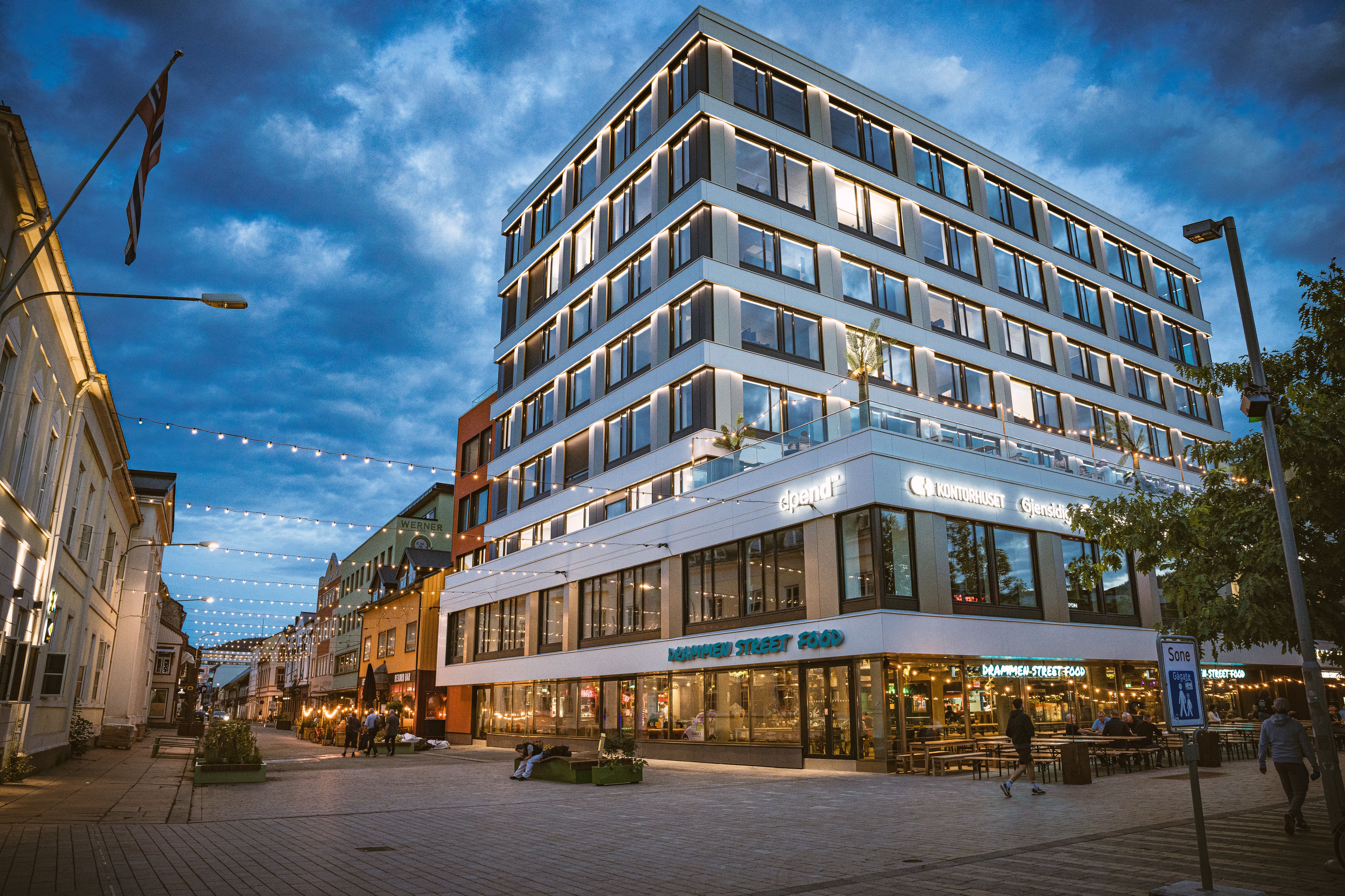 Møblert cellekontor på Strømsø Torg - Strømsø Torg 4, Drammen
