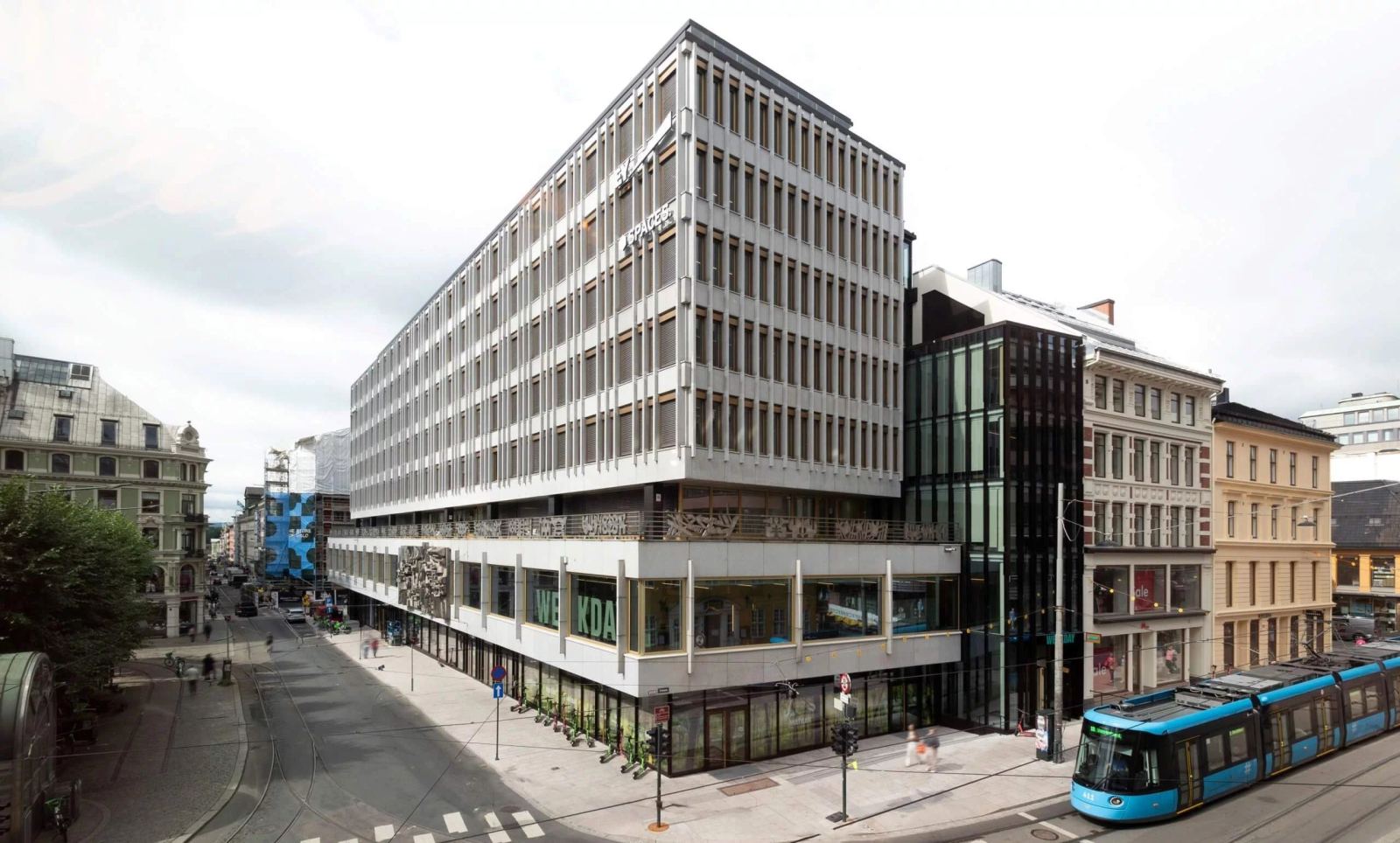 Kontor for 7-11 ansatte på Stortorvet - Fasade
