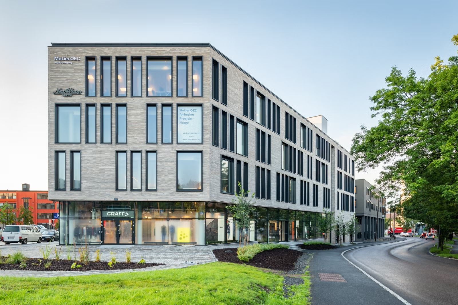 Moderne og BREEAM sertifisert kontorlokale i Hovfaret 10 - Fasade