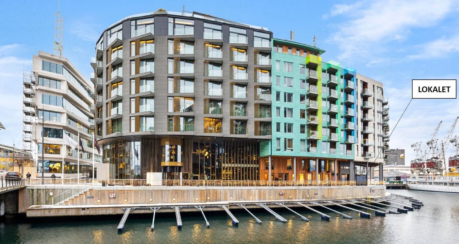 Available office space right on the waterfront at Tjuvholmen - Facade