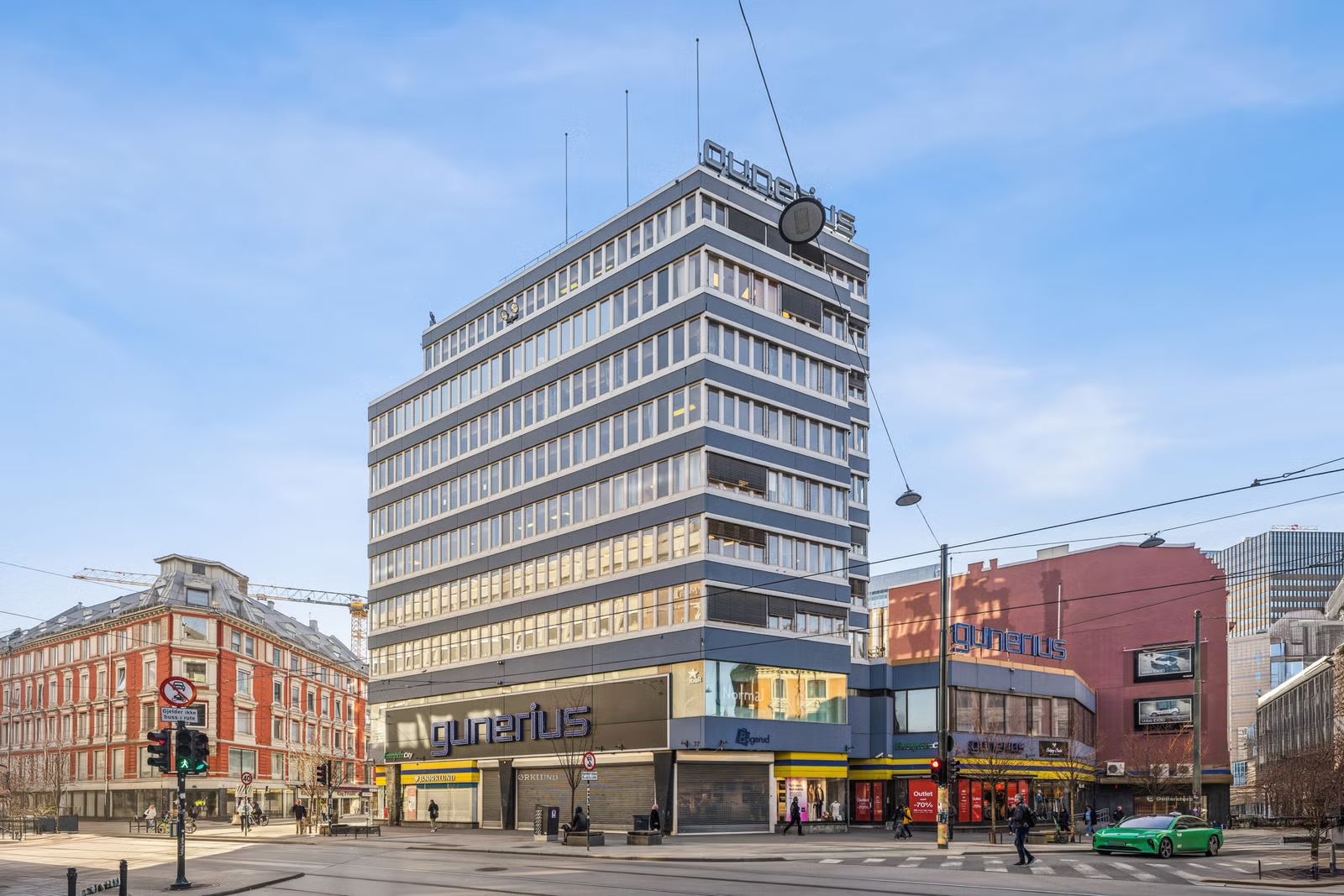 Central 564 sqm GFA Office Premises on the 3rd Floor at Gunerius / Oslo S - Facade