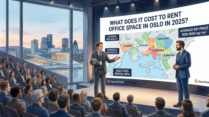 Hva koster det å leie kontor i Oslo i 2025?
