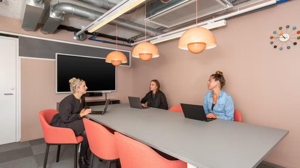 Kontor for 2-4 ansatte nær Slottsparken - Moterom