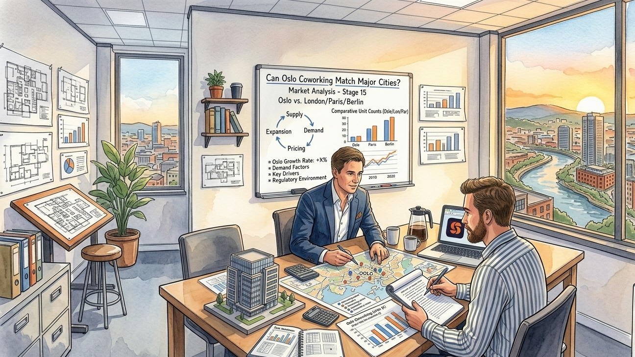 Kan coworking-markedet i Oslo matche storbyene?