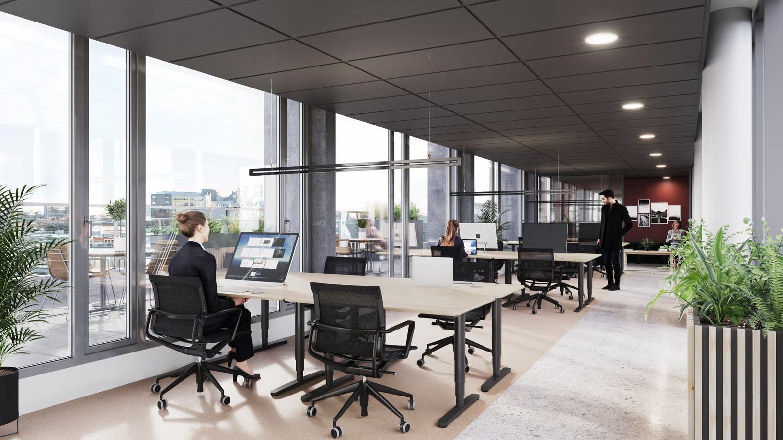 Office space for rent in a modern building with parking - Workspace