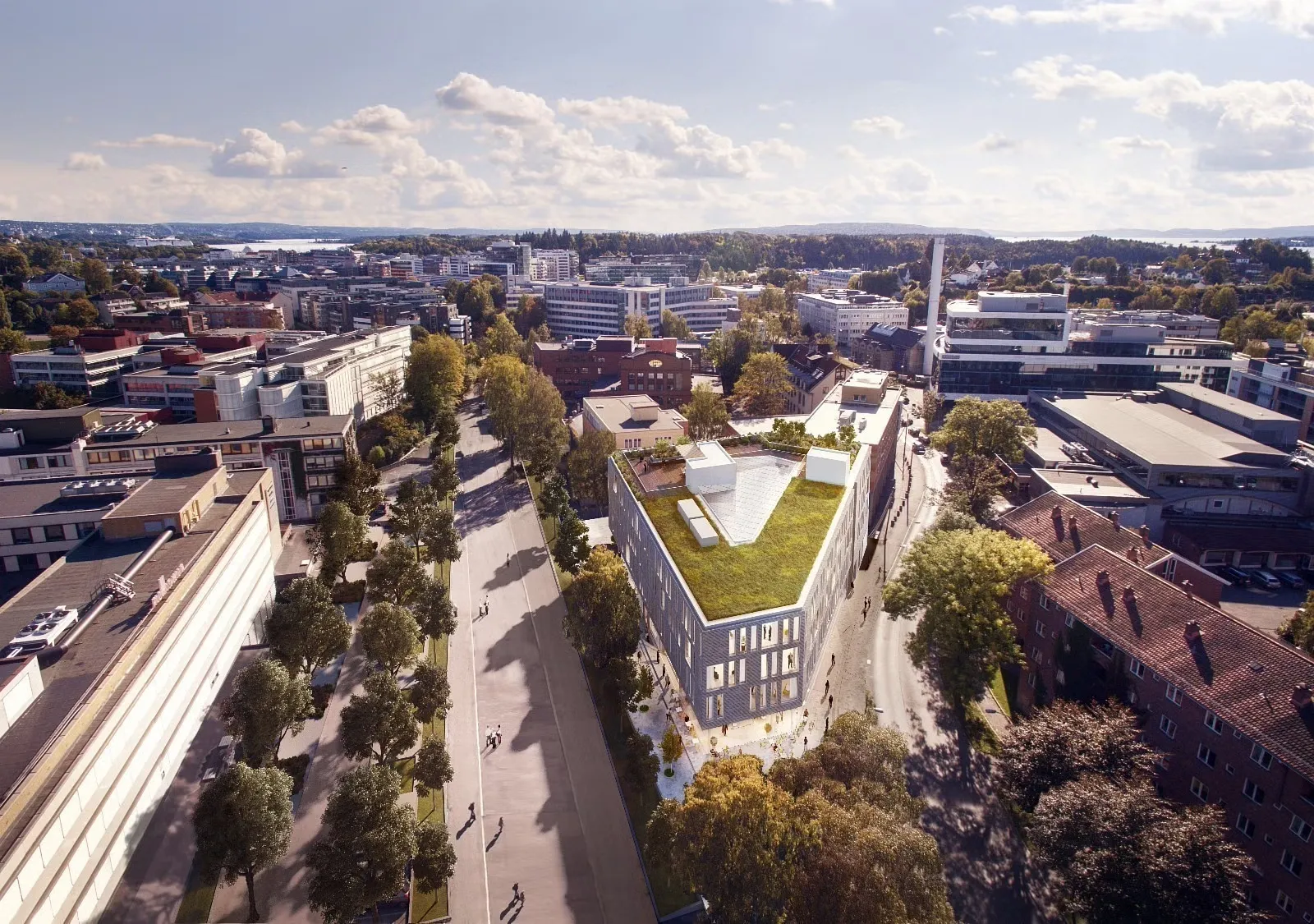Moderne og BREEAM sertifisert kontorlokale i Hovfaret 10 - Fasade