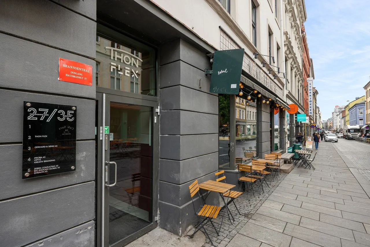 Moderne og lyse kontor for 4 ansatte ved Grünerløkka - Fasade