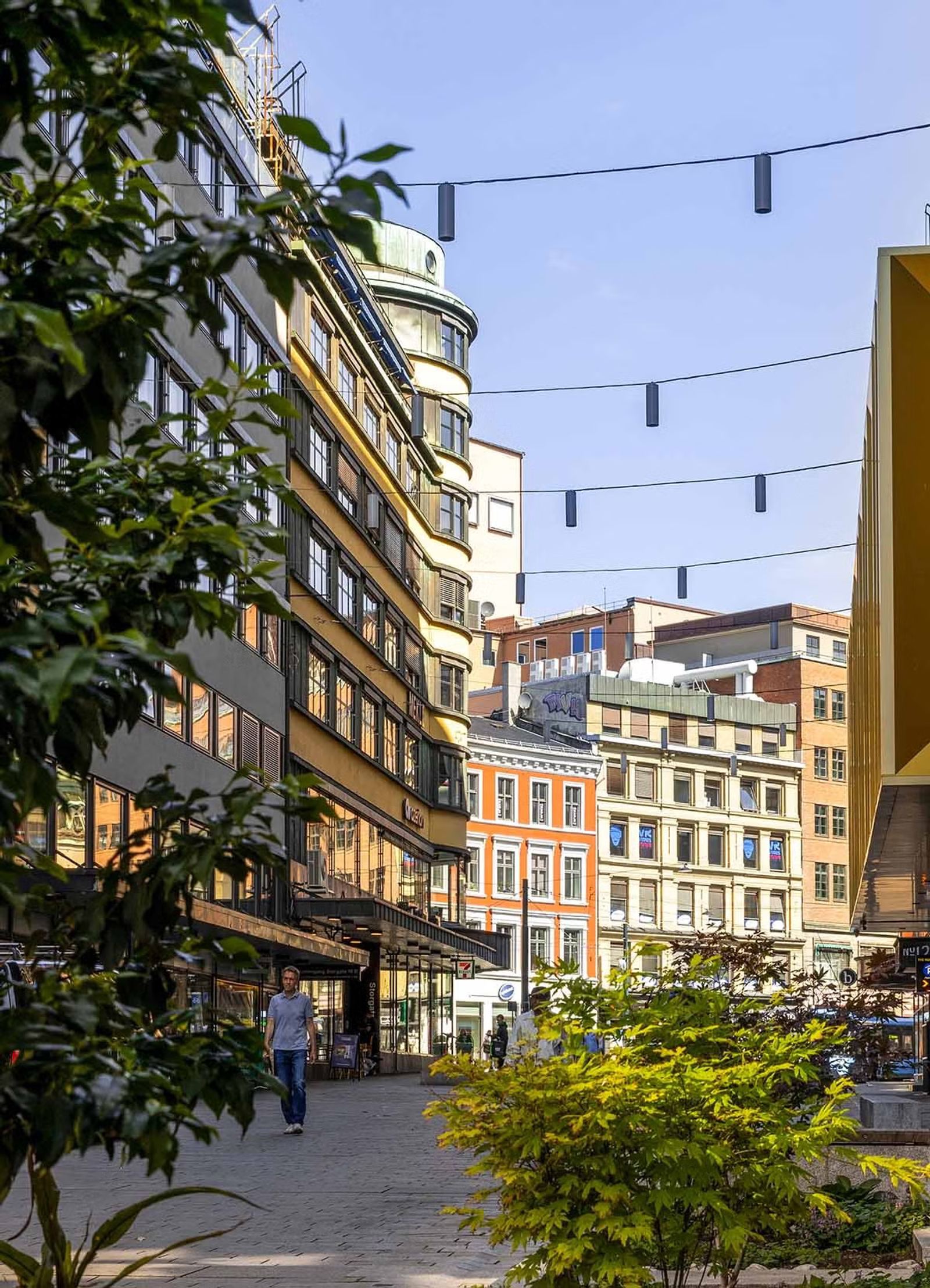 Fint kontor for 4-5 ansatte ved Jernbanetorget - Fasade