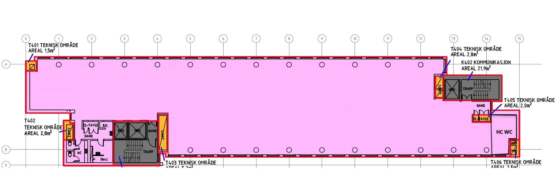 Office/Warehouse in a landmark building at Økern - Floor plan