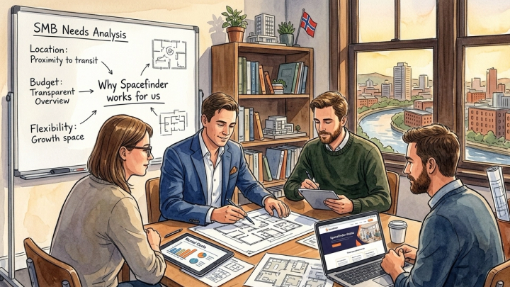 Hvorfor bruker små og mellomstore bedrifter Spacefinder for å finne nye kontorlokaler?