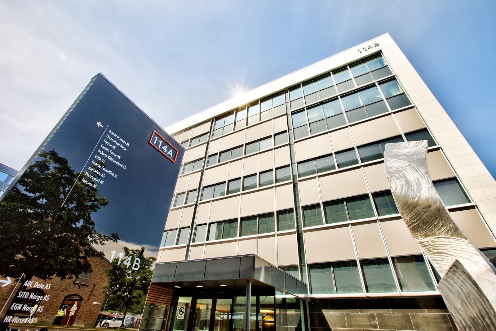 Modern and fully renovated office premises in the heart of Nydalen/Storo - Facade
