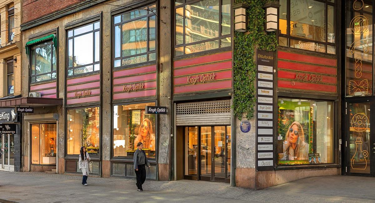 Profilert butikklokale på 887 m² ved Folketeaterpassasjen - Fasade