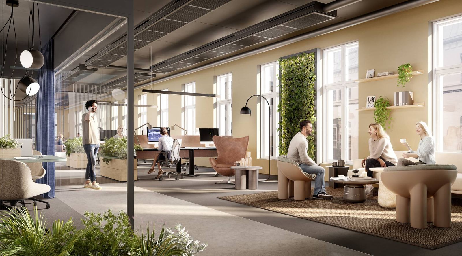 Attractive 4th Floor Office Space in the Historic Glasmagasinet - Workspace